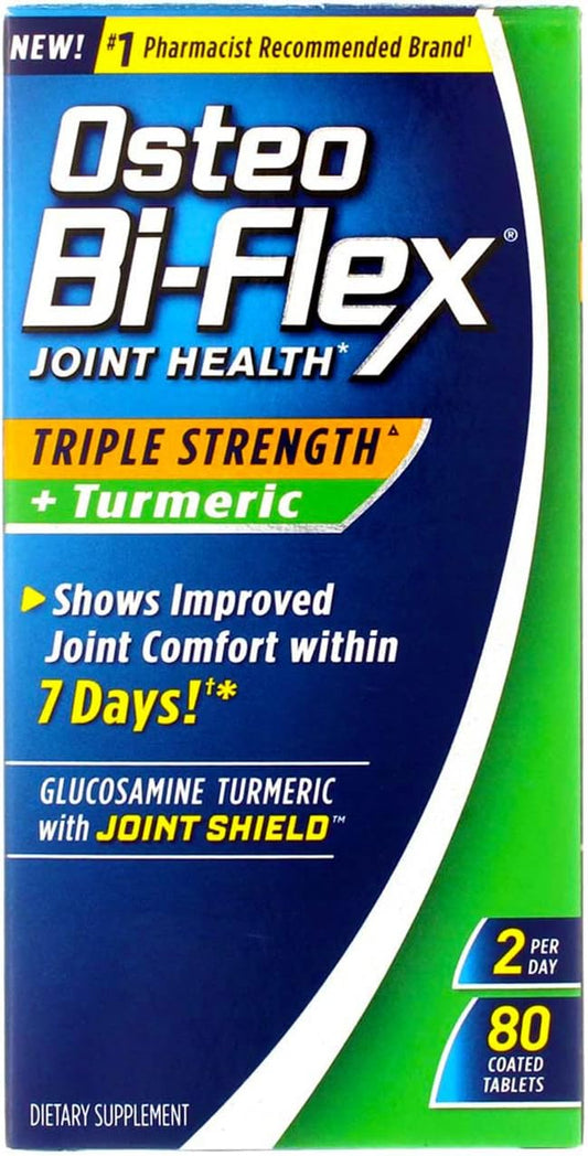 160 Total Caplets of Osteo Bi-Flex Triple Strength with Turmeric, Joint Health Supplement