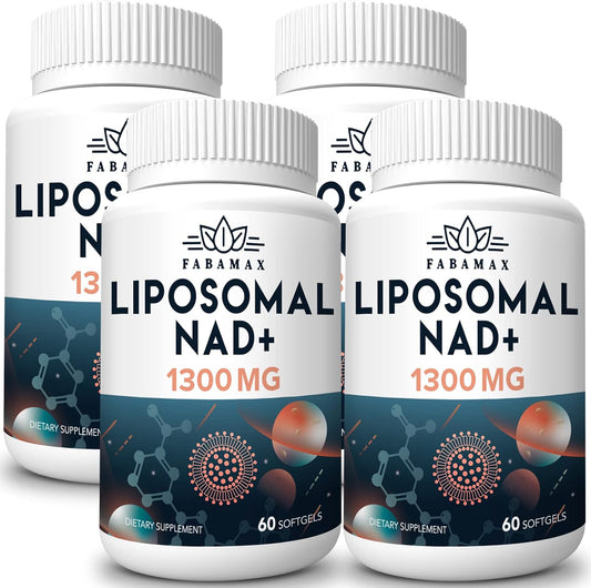 1600mg Liposomal NAD+ Supplement for Aging Defense & Energy - 240 Softgels