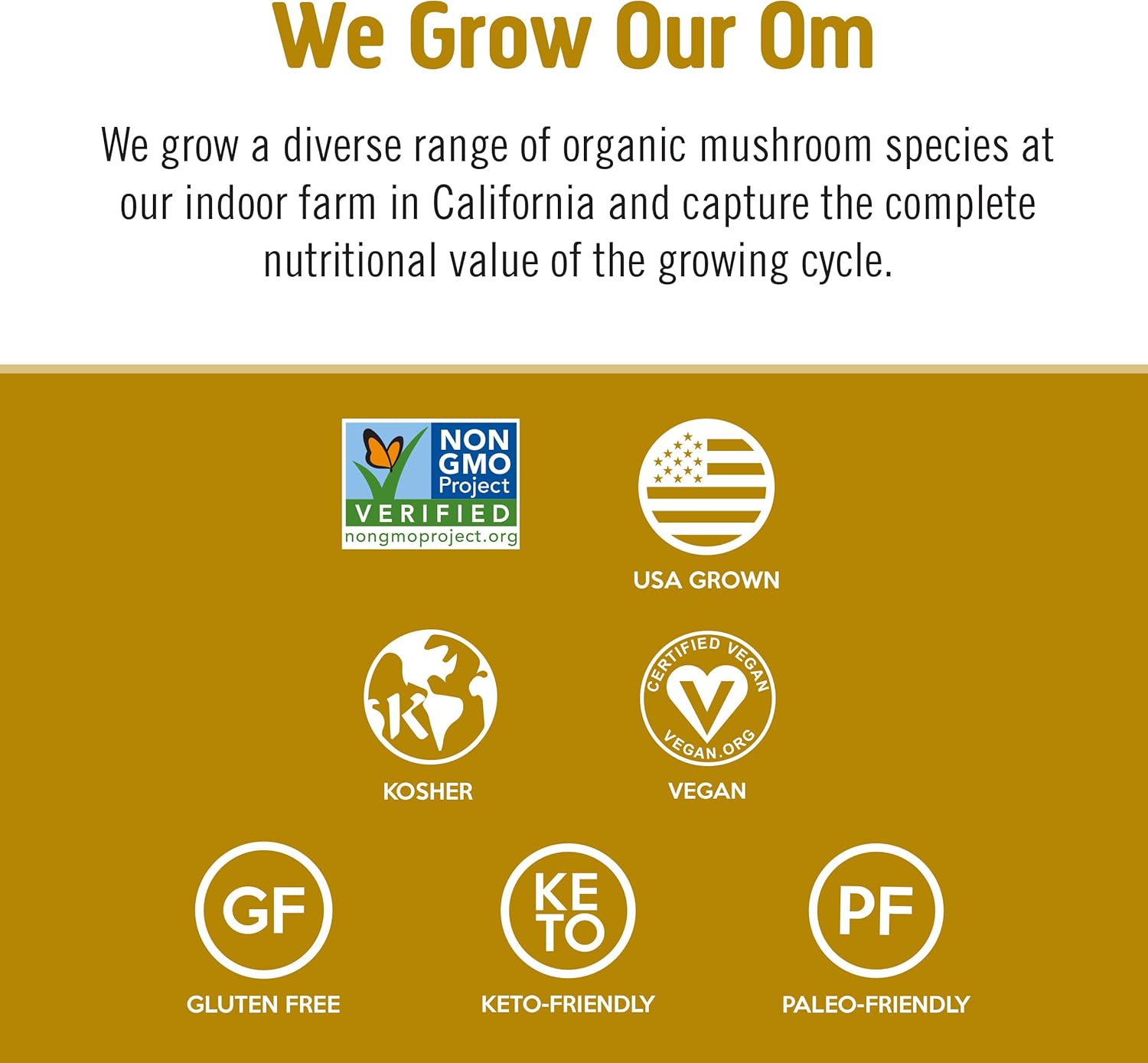 168 Count OM Mushroom Superfood Master Blend Capsules with Adaptogens for Immune Health and Stress Relief, 10 Mushroom Complex