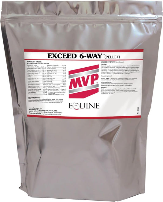 16lb Med-Vet Exceed 6-Way Pellets for Equine Health and Performance