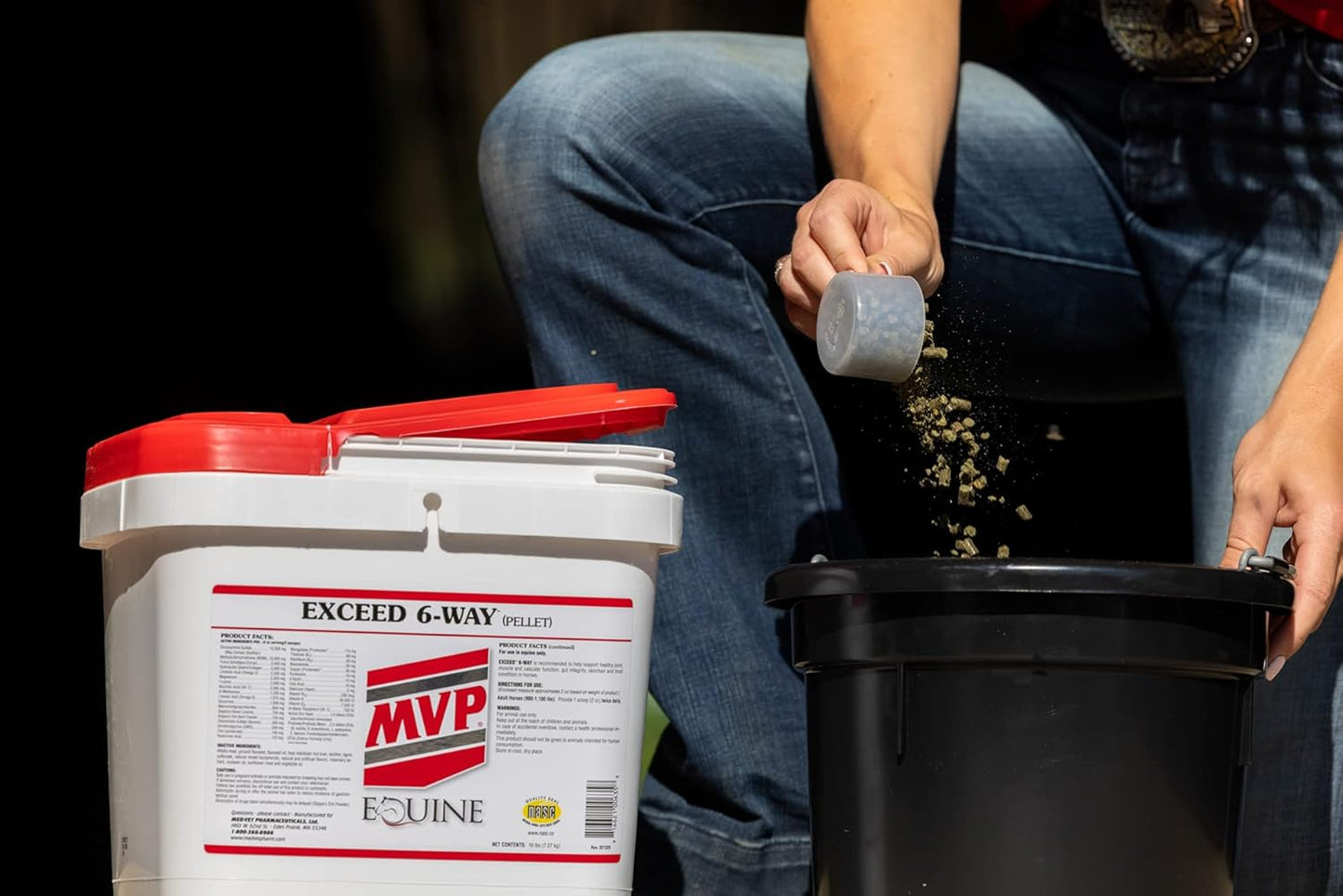16lb Med-Vet Exceed 6-Way Pellets for Equine Health and Performance