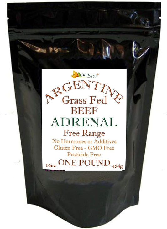 16oz CurEase Argentine Beef Adrenal Powder - Premium Quality Beef Supplement