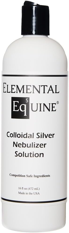 16oz Elemental Equine Colloidal Silver Nebulizer Solution for Horses - EQ5UINE Formula