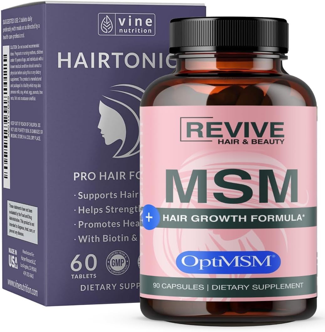 17-in-1 Hair Supplement with OptiMSM, Biotin, and Keratin - Promotes Healthy Hair, Skin & Nails - 90ct - Thousands of Satisfied Customers