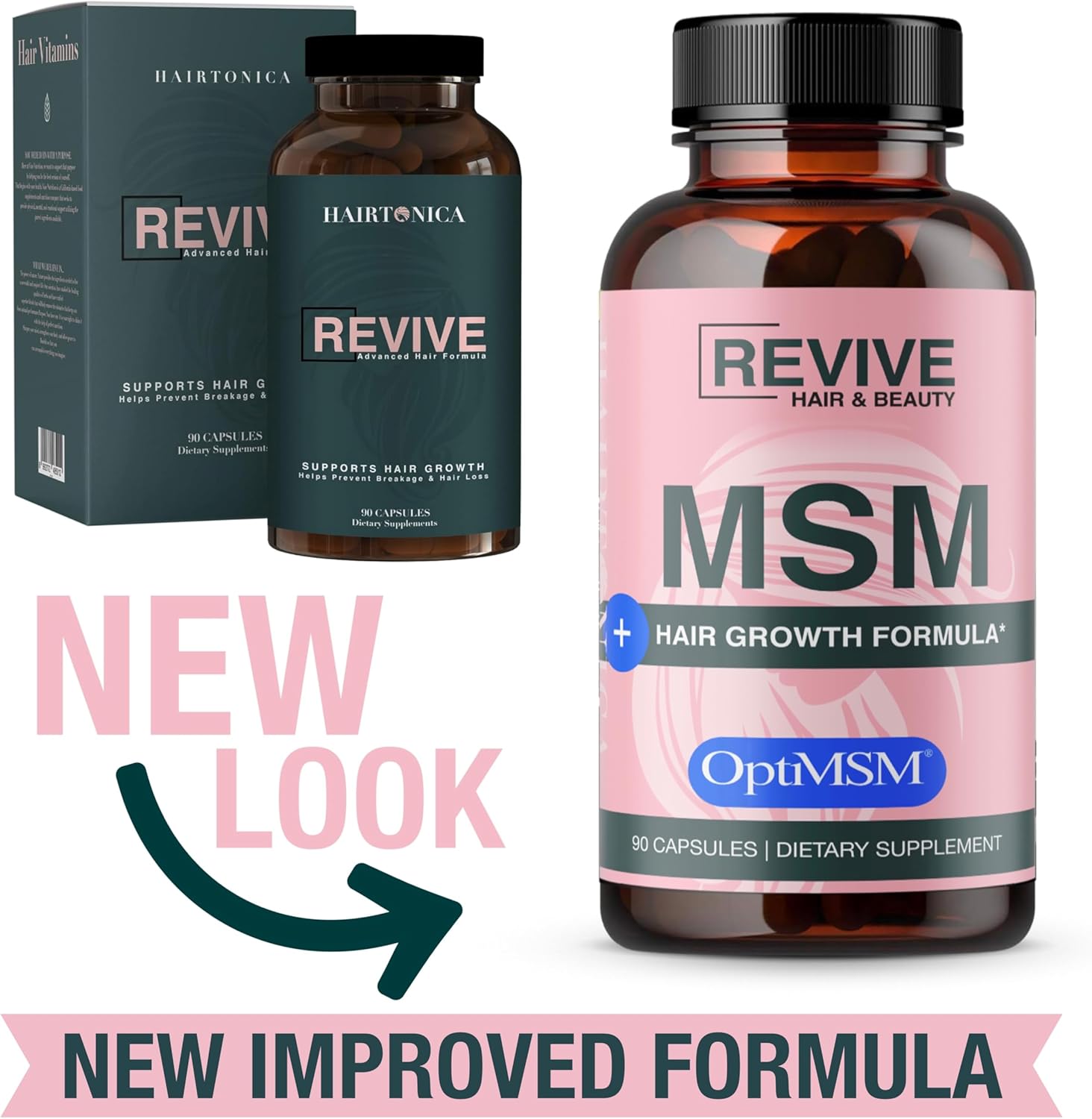 17-in-1 Hair Supplement with OptiMSM, Biotin, and Keratin - Promotes Healthy Hair, Skin & Nails - 90ct - Thousands of Satisfied Customers