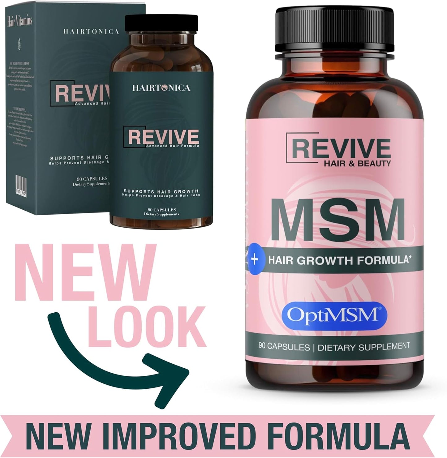 17-in-1 Hair Supplement with OptiMSM, Biotin, and Keratin - Promotes Healthy Hair, Skin & Nails - 90ct - Thousands of Satisfied Customers