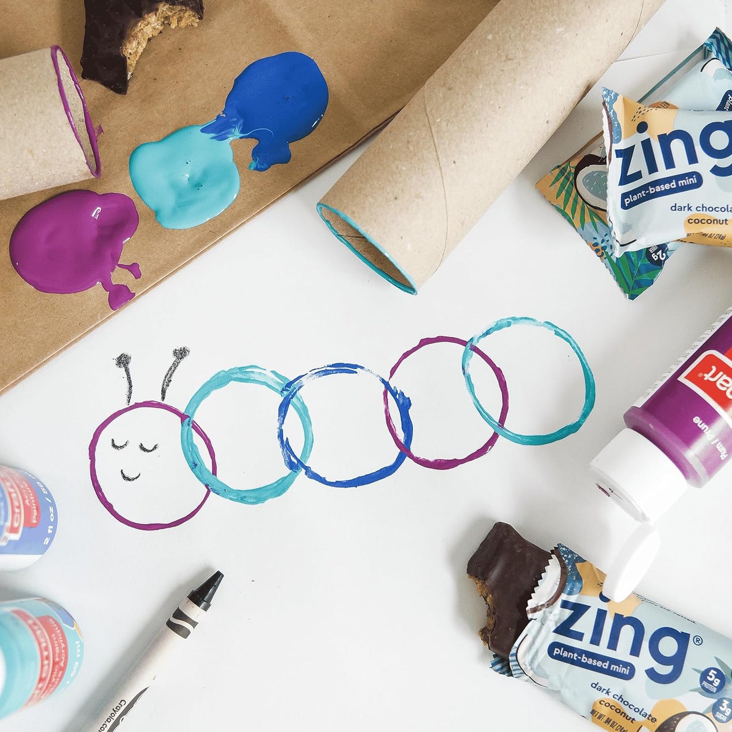 18-Pack Zing Bars 100 Calorie Dark Chocolate Coconut Snack Bars - Moist & Delicious