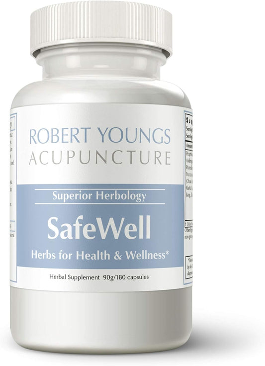 180-Capsule SafeWell Herbal Wellness Boosting Formula by Robert Youngs Acupuncture | Fast-Acting Relief for Sinus, Nose, & Headache Pressure
