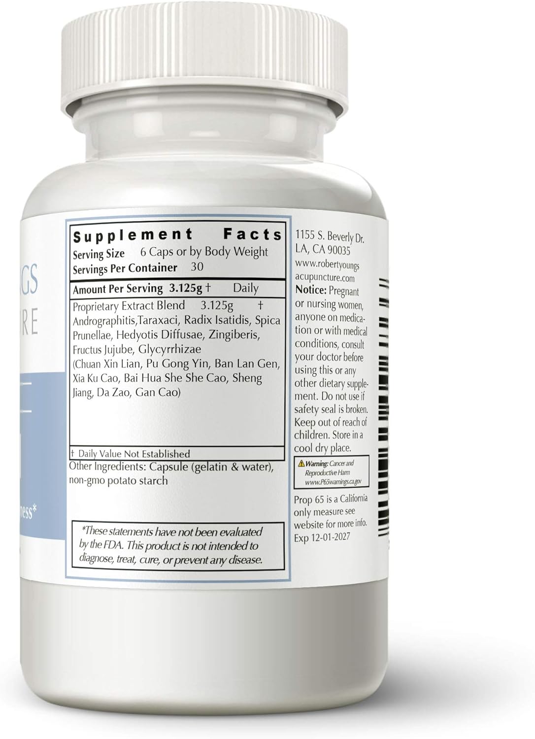 180-Capsule SafeWell Herbal Wellness Boosting Formula by Robert Youngs Acupuncture | Fast-Acting Relief for Sinus, Nose, & Headache Pressure