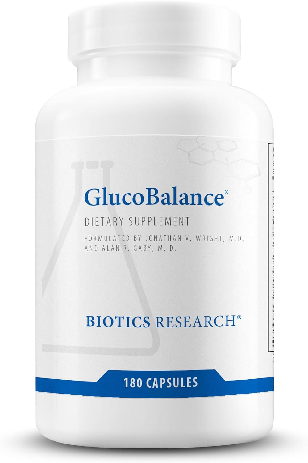 180 Capsules Biotics Research GlucoBalance Supplement with Chromium, Vanadium, and L-carnitine for Metabolic Health and Blood Lipid Levels