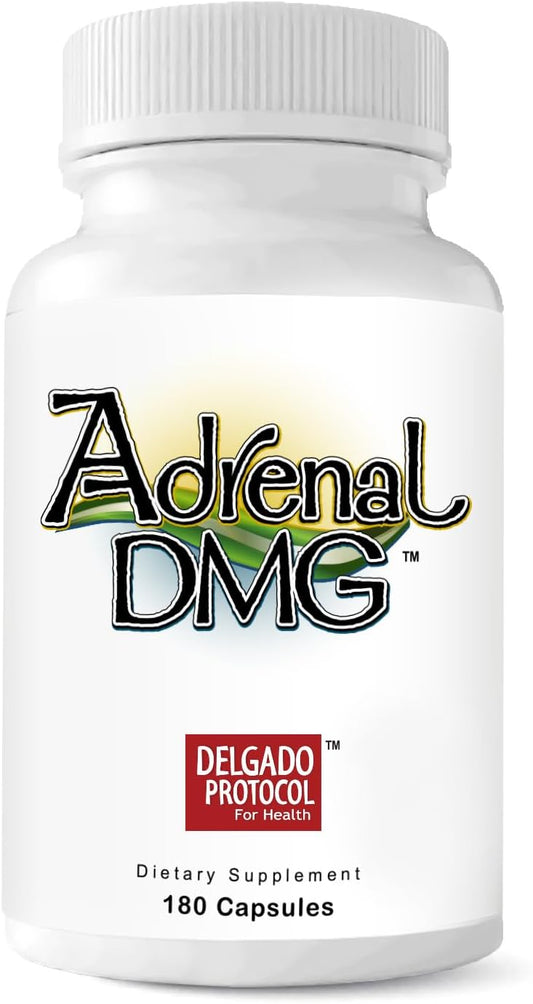 180 Capsules Delgado Protocol Adrenal DMG: All Natural Supplement for Daytime Energy, Sleep, Immune Support, Stress Reduction, and Fatigue Relief