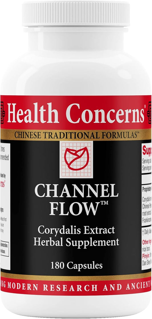 180 Capsules Health Concerns Channel Flow Tension Supplement for Blood Support