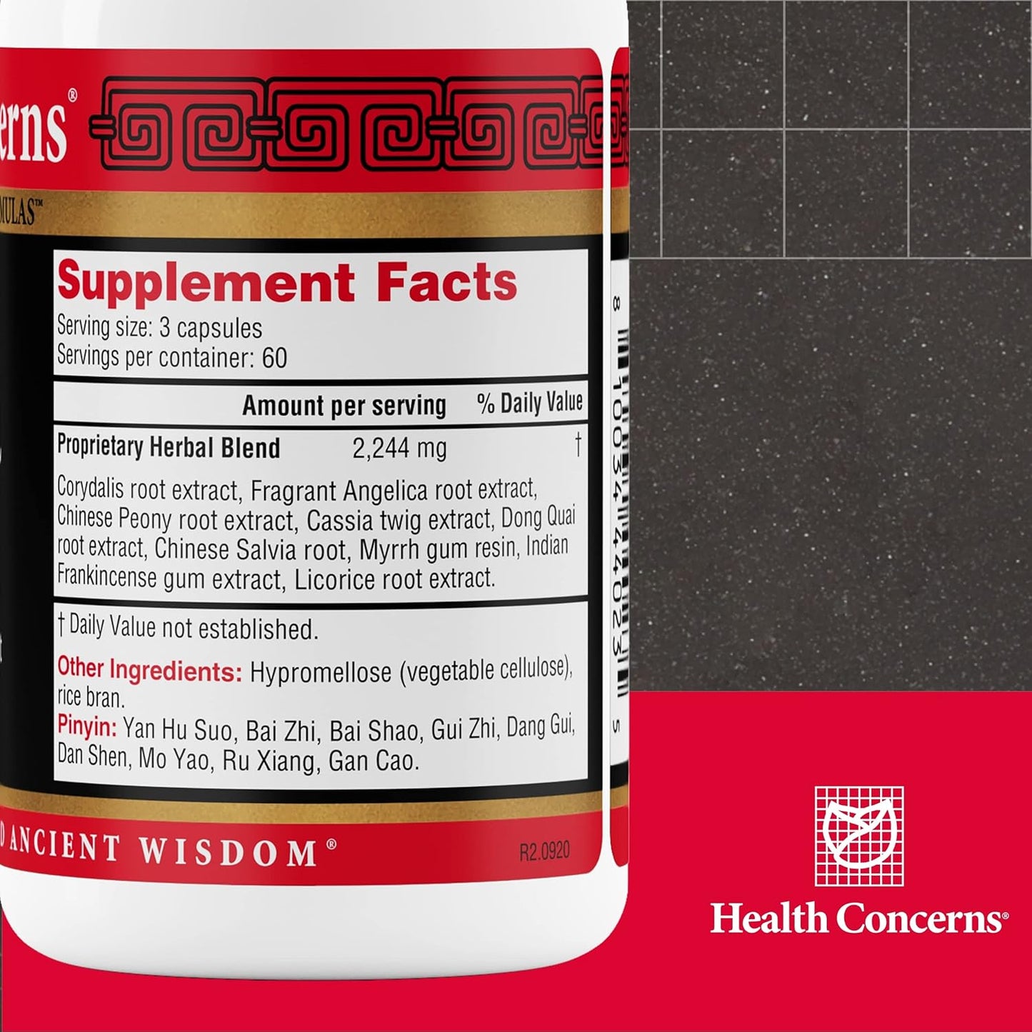 180 Capsules Health Concerns Channel Flow Tension Supplement for Blood Support