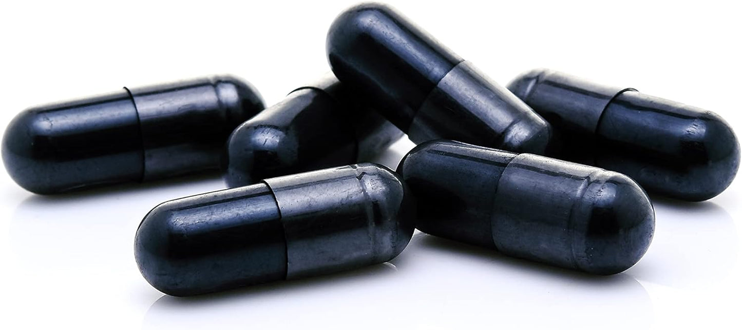 180 Capsules of Antler Farms 100% Pure Coconut Activated Charcoal - Wild Harvested, Virgin Coconut Shell - USP Food Grade, Steam Activated - Ultra Fine 260mg
