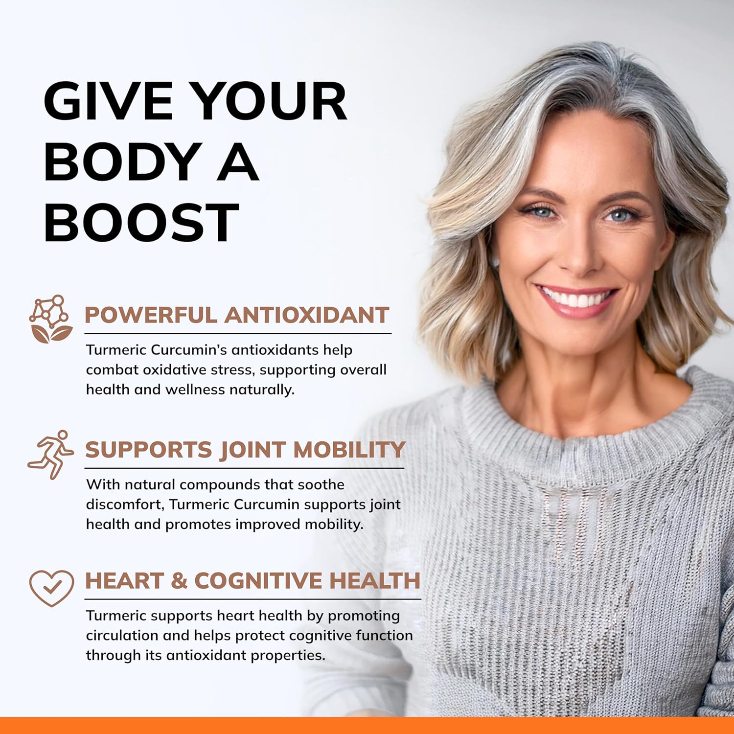 180 Capsules of aSquared Nutrition Turmeric Curcumin 1300mg with BioPerine Black Pepper Extract - 95% Curcuminoids, Natural Tumeric Root Powder Supplements for Joint Stiffness