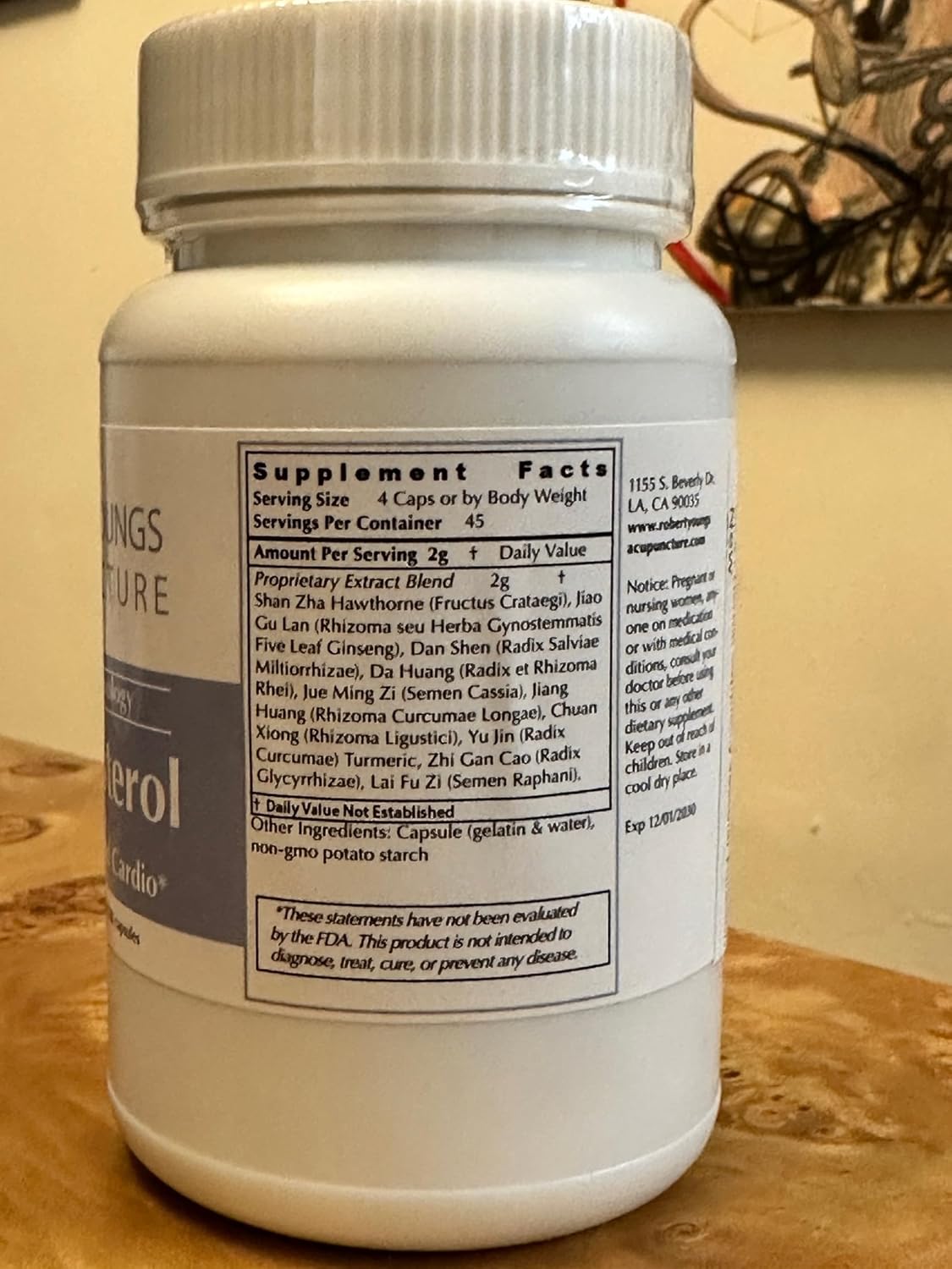 180 Capsules of Robert Youngs Acupuncture Advanced Herbal Supplement - #1 in the US for Improving Circulation and Overall Health Function