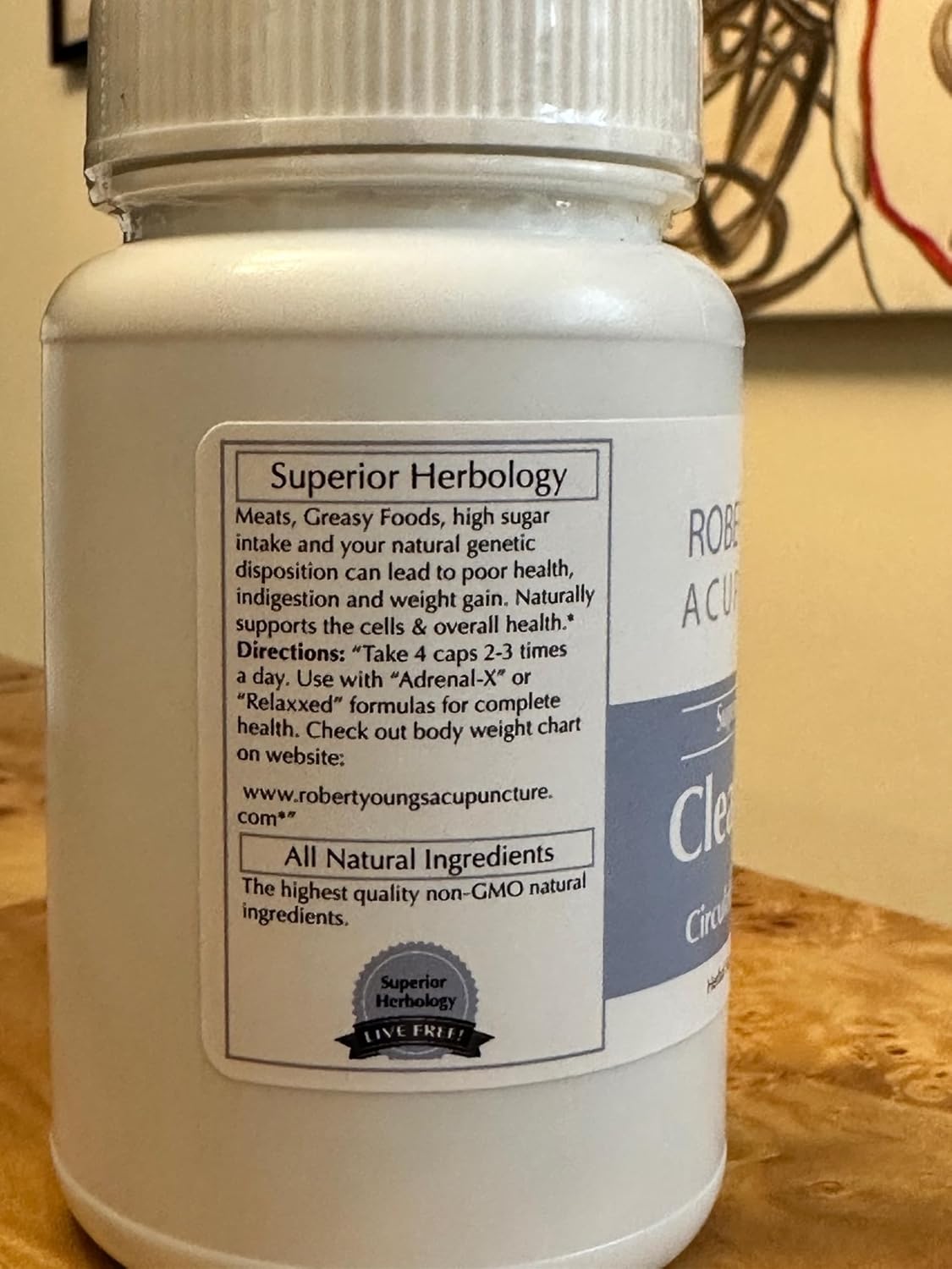 180 Capsules of Robert Youngs Acupuncture Advanced Herbal Supplement - #1 in the US for Improving Circulation and Overall Health Function