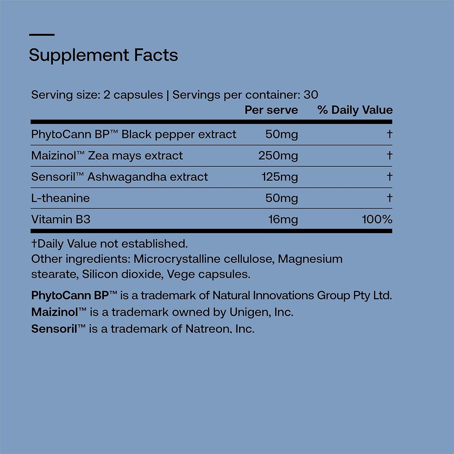 180 Capsules of SRW Laboratories Nrv² Calm for Sleep and Stress Relief - Nervous System Support for Rest and Relaxation
