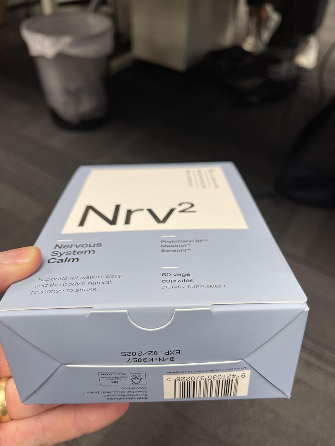 180 Capsules of SRW Laboratories Nrv² Calm for Sleep and Stress Relief - Nervous System Support for Rest and Relaxation
