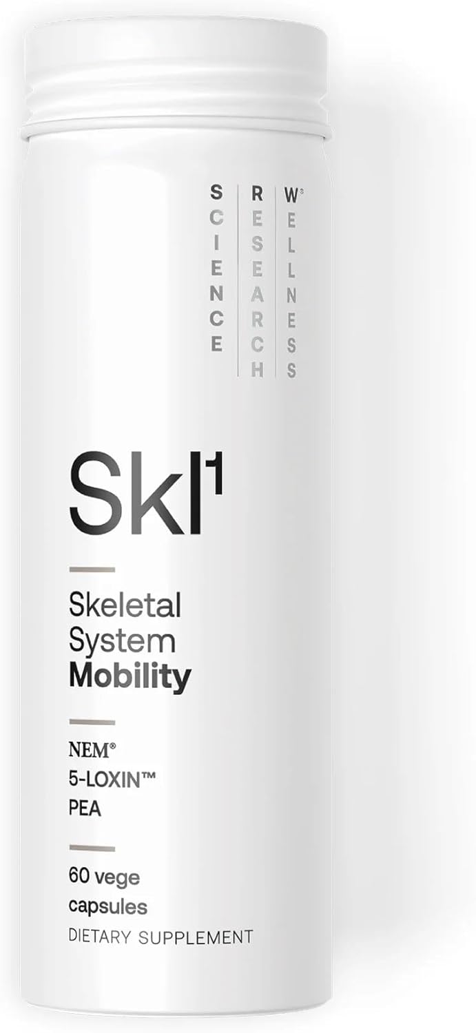 180 Capsules SRW SKL¹ Mobility Joint Support Supplement | Soothe Discomfort, Improve Mobility, Flexibility & Strength | With Glycosaminoglycans, Hyaluronic Acid, Collagen, & Proteins
