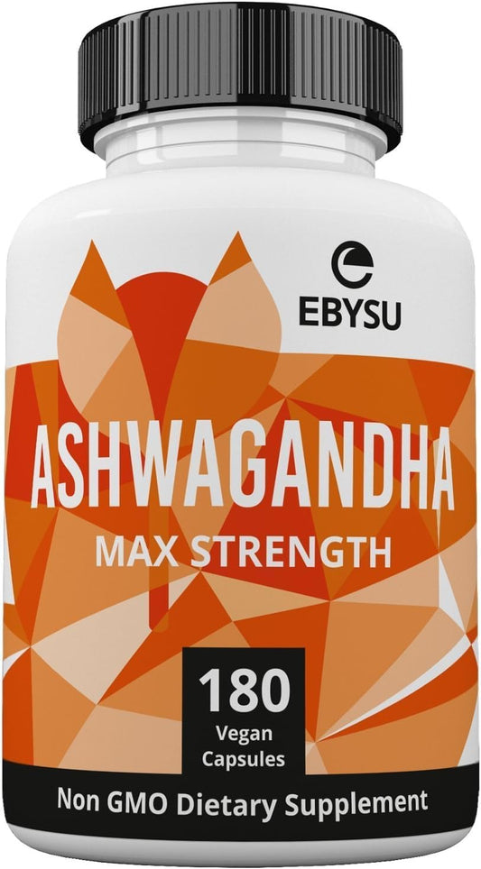 180-Count Ashwagandha Capsules for Mood & Memory Support - 1,300mg Vegan Supplement Extracted from Ashwagandha Root