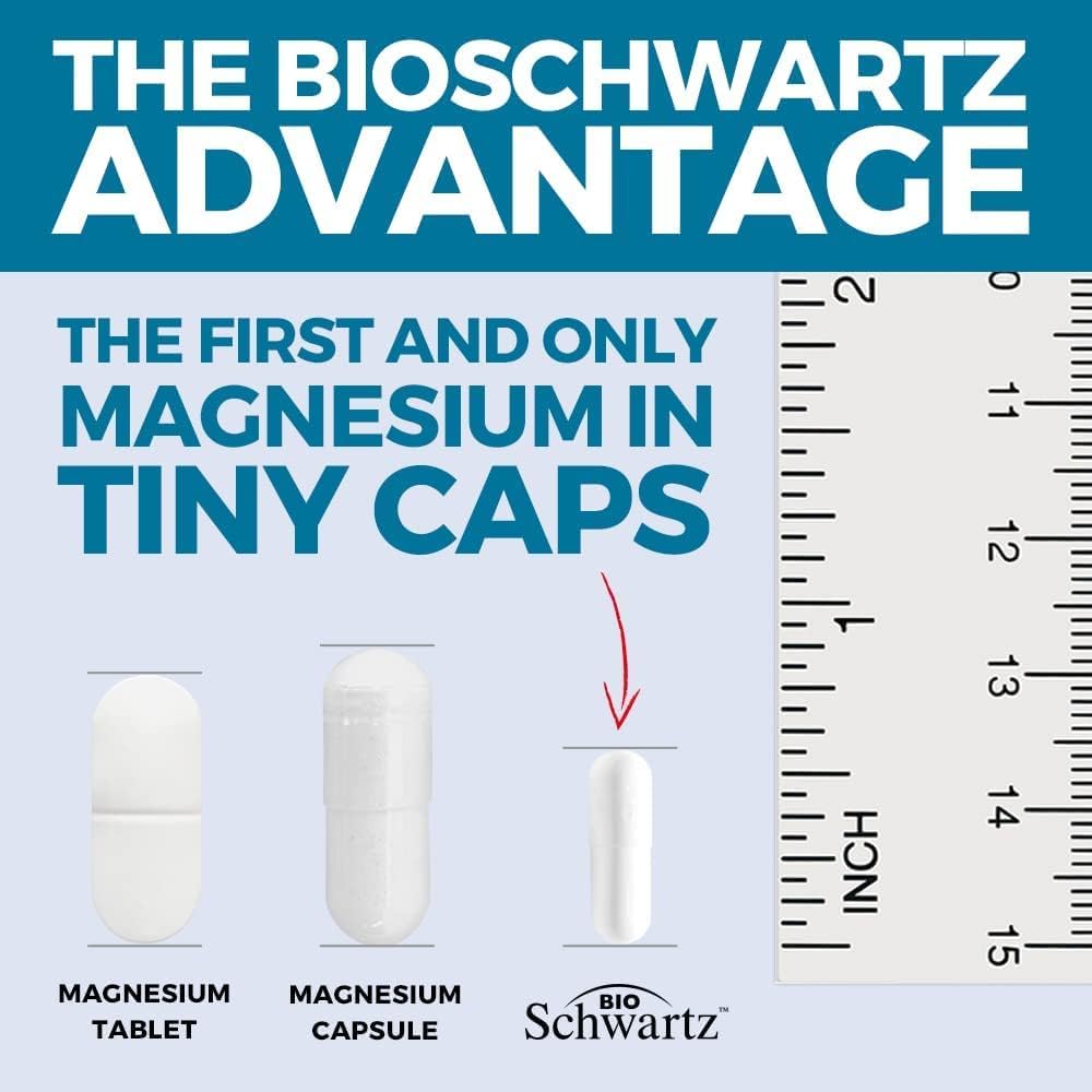 180 Count BioSchwartz Magnesium Bisglycinate + 90 Count Omega 3 Fish Oil Bundle