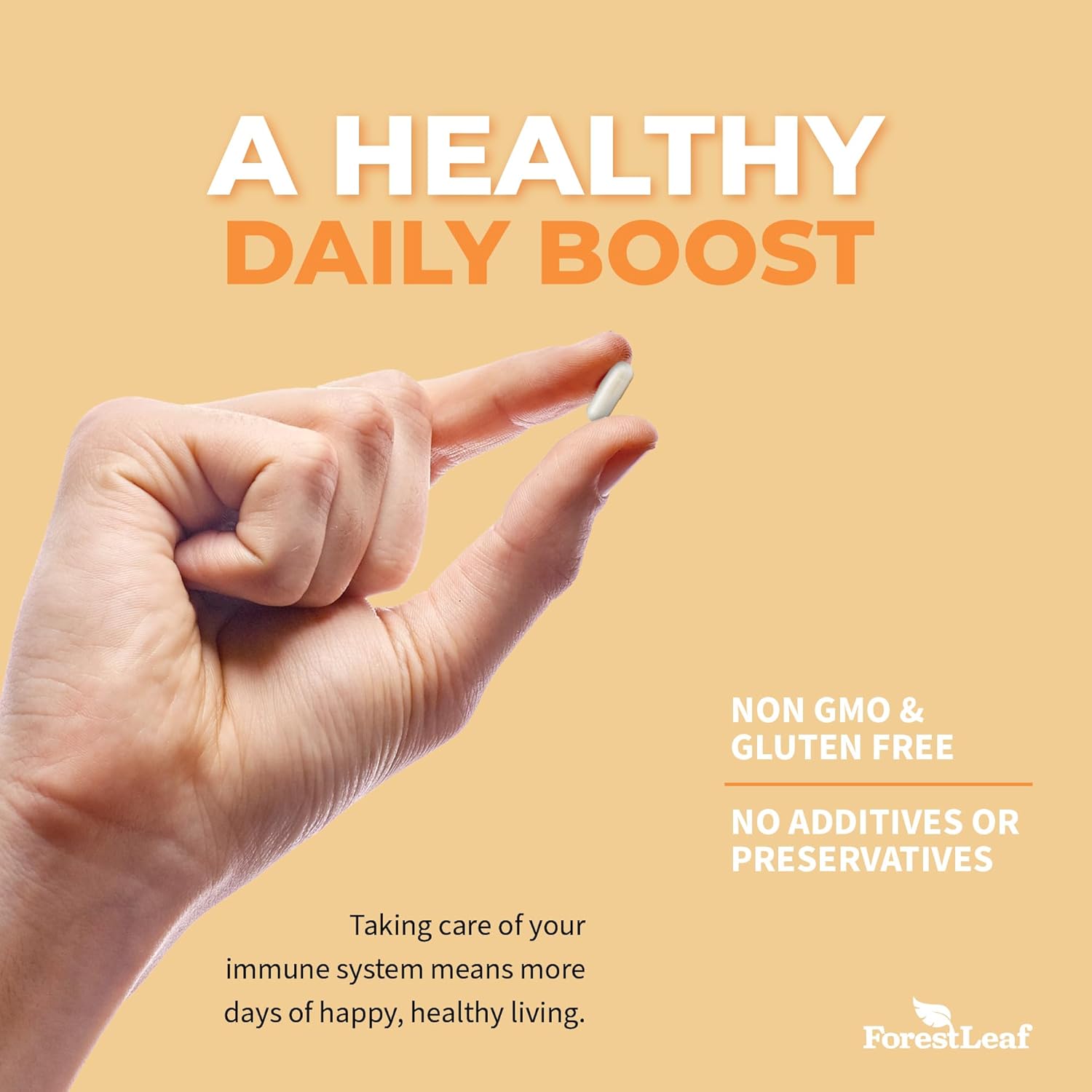 180 Count ForestLeaf Vitamin D3 10000IU Capsules for Bone Health and Immune Support - Non-GMO Gluten Free Vitamin D Supplement