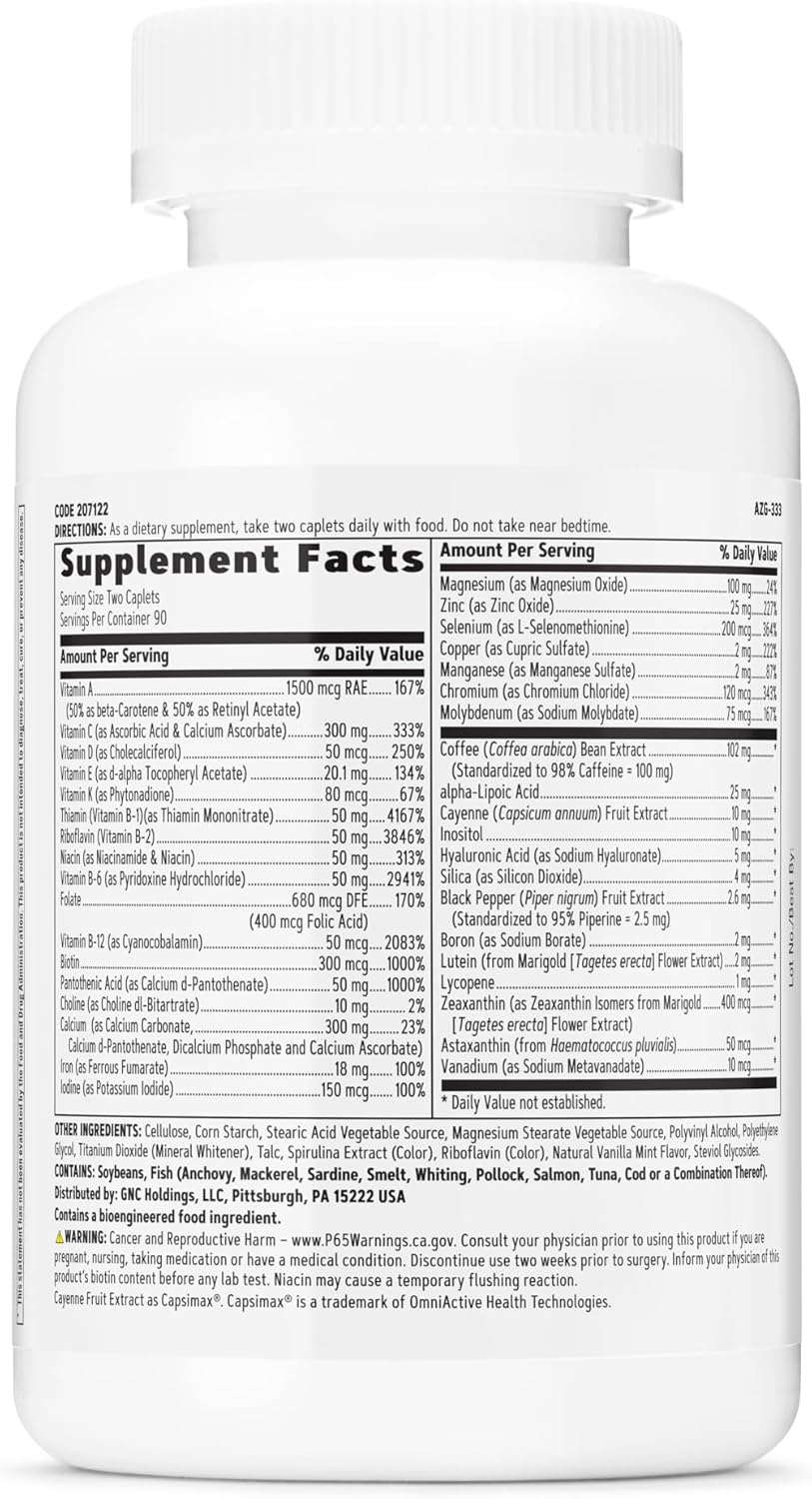 180 Count GNC Women's Multi Energy & Metabolism Supplement for Women