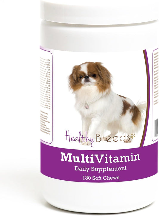 180 Count Japanese Chin Multivitamin Soft Chew for Healthy Dogs by Healthy Breeds