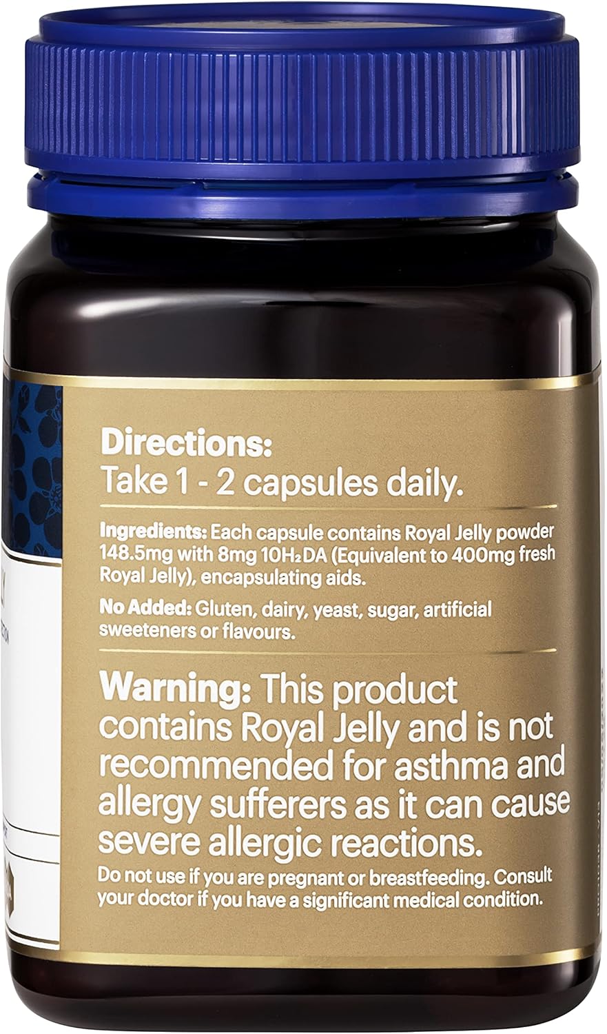 180 Count Manuka Health Royal Jelly Capsules 1000mg - 3 Month Supply - Anti Aging Supplement from New Zealand
