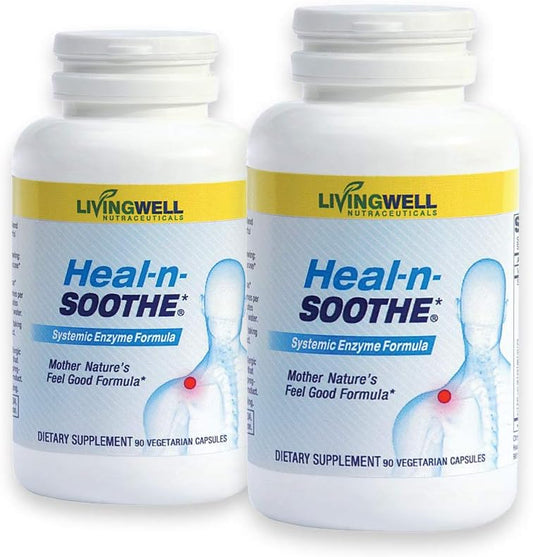 180 Count Natural Joint Support Supplement with Proteolytic Enzymes for Maximum Joint and Back Support - Men and Women's Joint Health