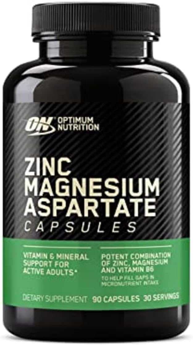 180 Count Optimum Nutrition Zinc and Magnesium Supplement for Muscle Recovery and Endurance, Men and Women