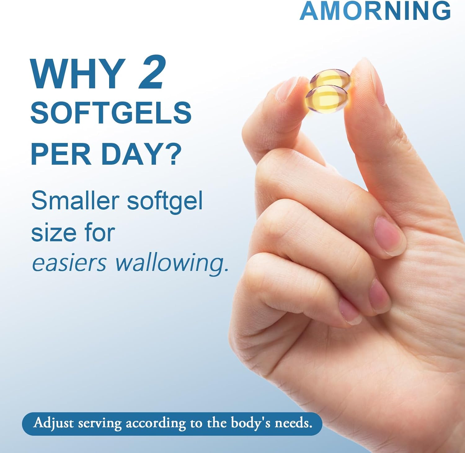 180 Count Small Softgel Fish Oil Omega-3 Supplement for Heart, Brain, and Eye Support - High EPA DHA, 1440mg, Easy to Swallow