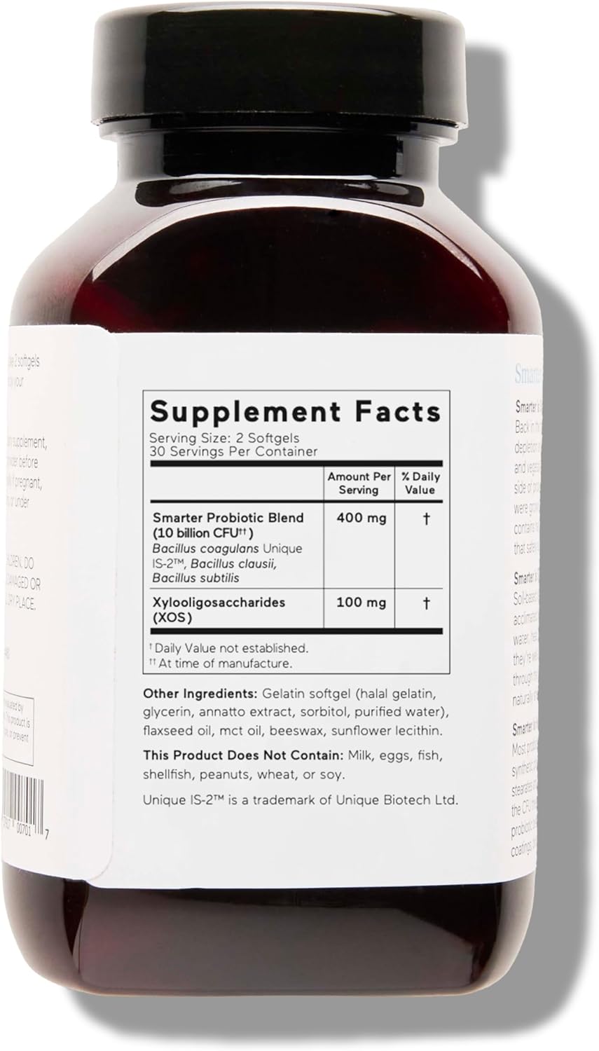 180 Count Smarter Nutrition Gut Health Probiotics with Prebiotics - Soil-Based Strains, MCT Oil - Vegetarian - 3 Pack - 90-Day Supply