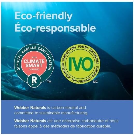 180 Count Webber Naturals Wild Alaskan Salmon Oil Softgels - 200mg