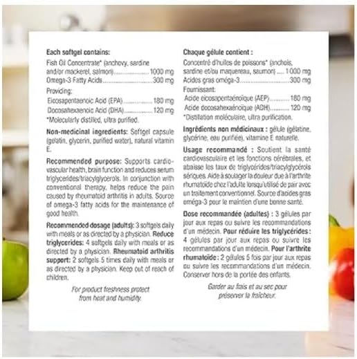 180 Count Webber Naturals Wild Alaskan Salmon Oil Softgels - 200mg