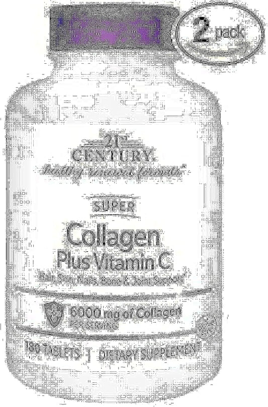 180 ct Pack x 2 of 21st Century Super Collagen Plus C Formula