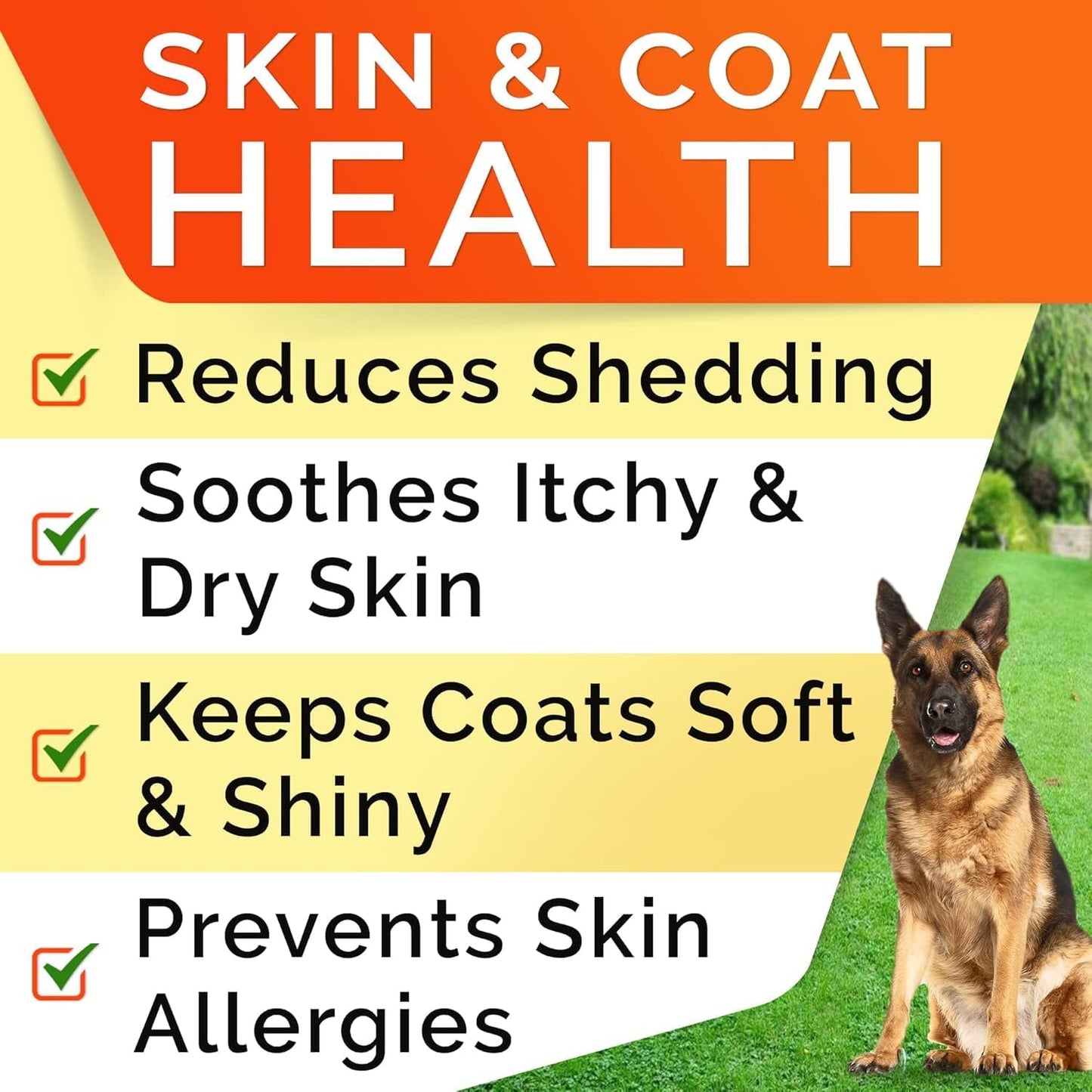 180 Ct StrellaLab Omega 3 Fish Oil Treats for Dogs - Allergy Relief Skin & Coat Supplement - Anti-Shedding & Hot Spots Treatment - Smoked Salmon Flavor