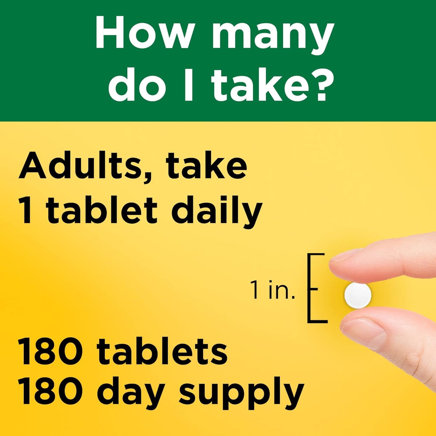 180-Day Supply of Nature Made Iron 65 mg Tablets for Red Blood Cell Support - Pack of 2