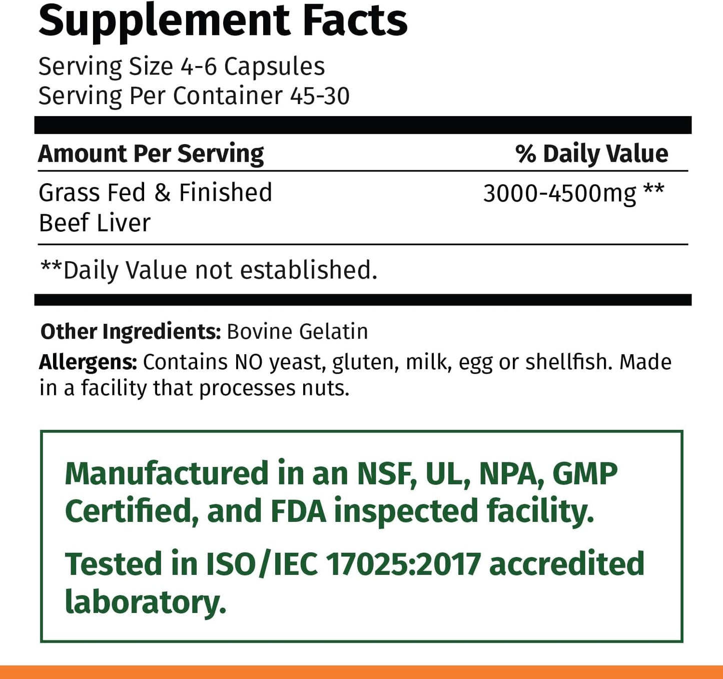 180 Grass-Fed Beef Liver Capsules for Energy, Detox, Immunity & Wellness - Non-GMO Freeze Dried Liver Supplement