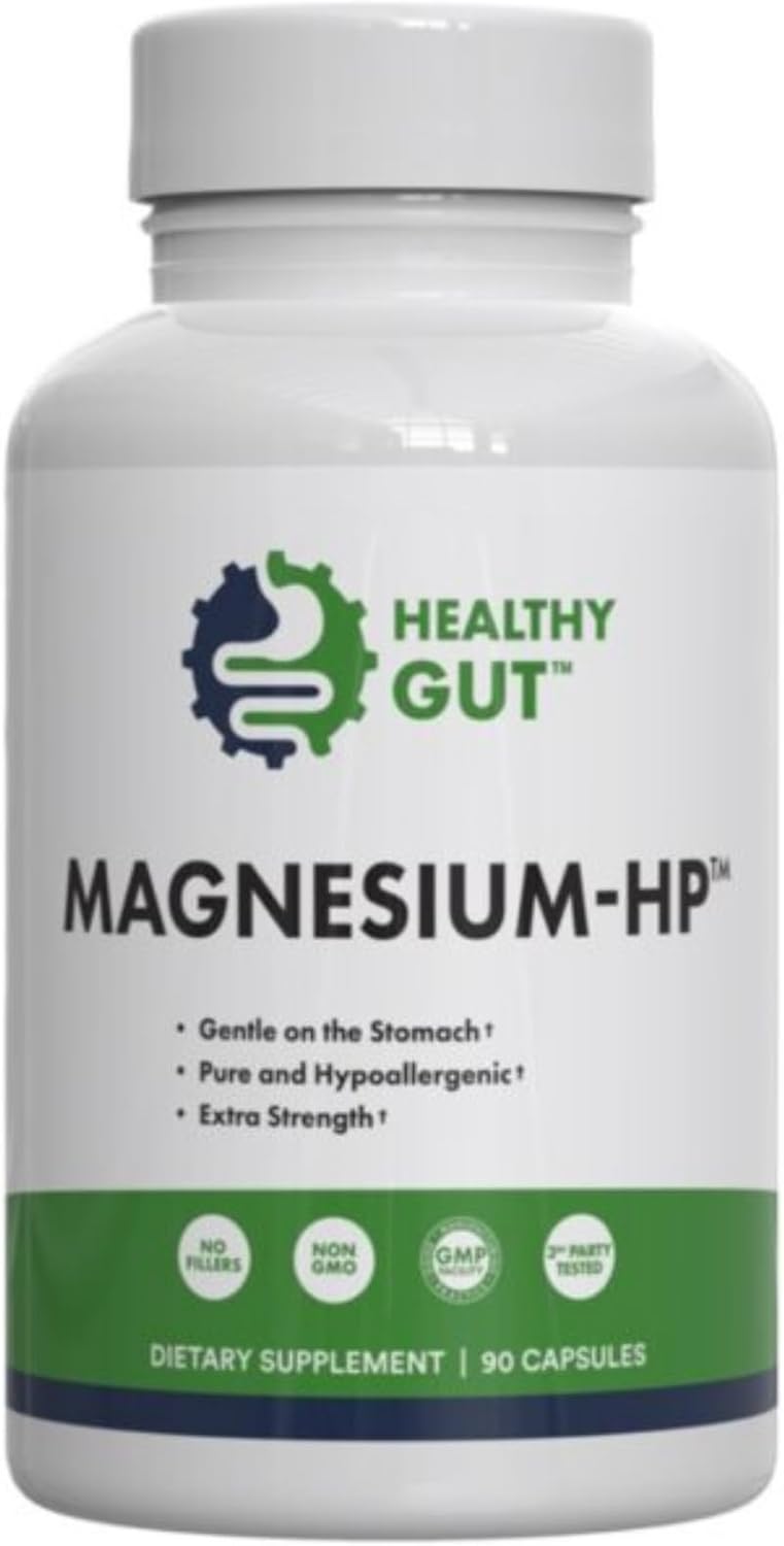 180 mg Magnesium Glycinate Supplement for Gut Health | Pure and Filler-Free | 90 Servings