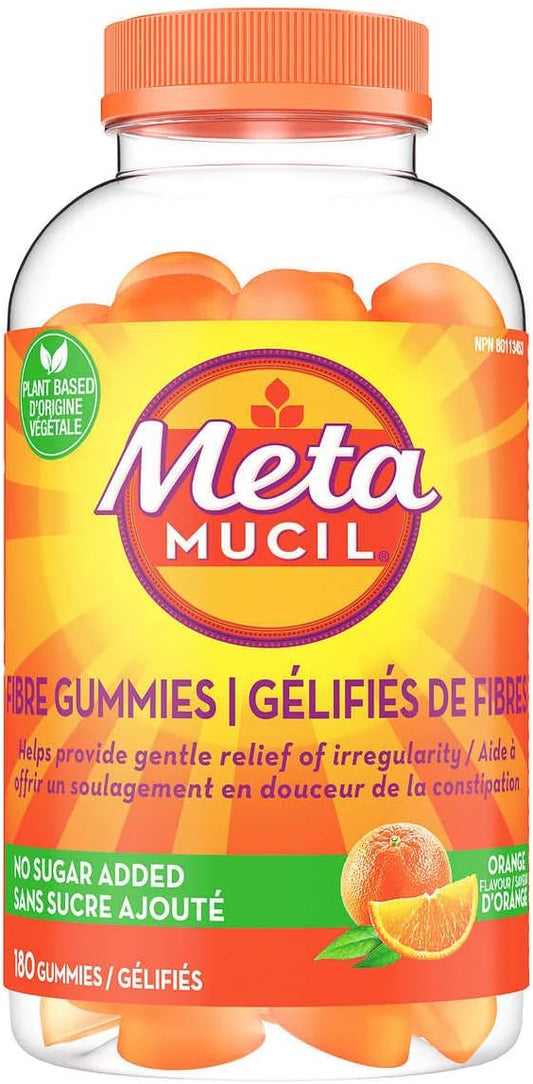 180 Plant-Based Metamucil Fibre Gummies for Gentle Relief of Irregularity with No Added Sugar