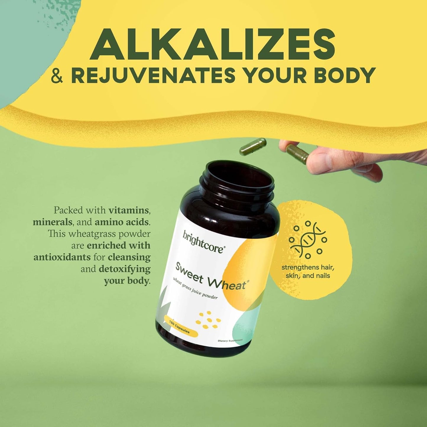 180 Ready-to-Drink Athletic Greens Capsules with Digestive Enzymes for Digestive Health and Immune Boost