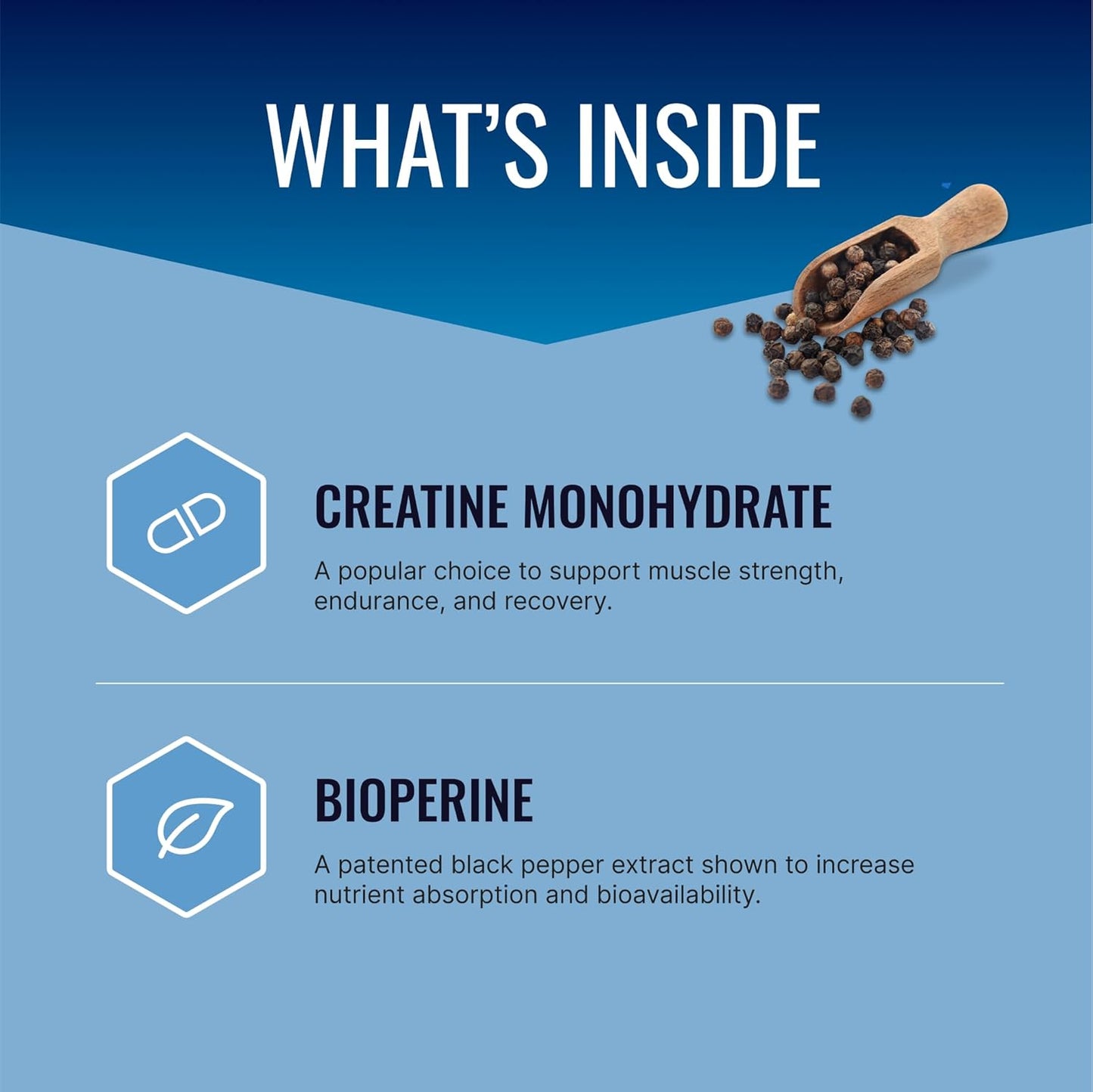 180 Servings of Approved Science Creatine Monohydrate Powder with BioPerine - Enhances Lean Muscle Growth and Recovery - Unflavored Vegan Supplement - 5g Per Serving
