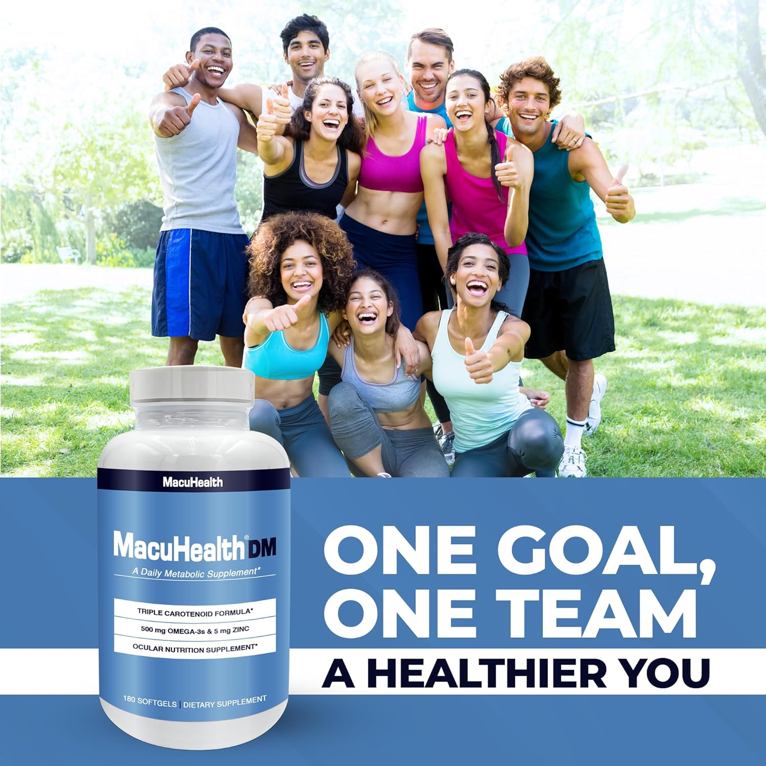 180 Softgels of Macuhealth Daily Metabolic Triple Carotenoids with EPA/DHA Omega-3, Zinc, and Vital Minerals for Long-Lasting Benefits