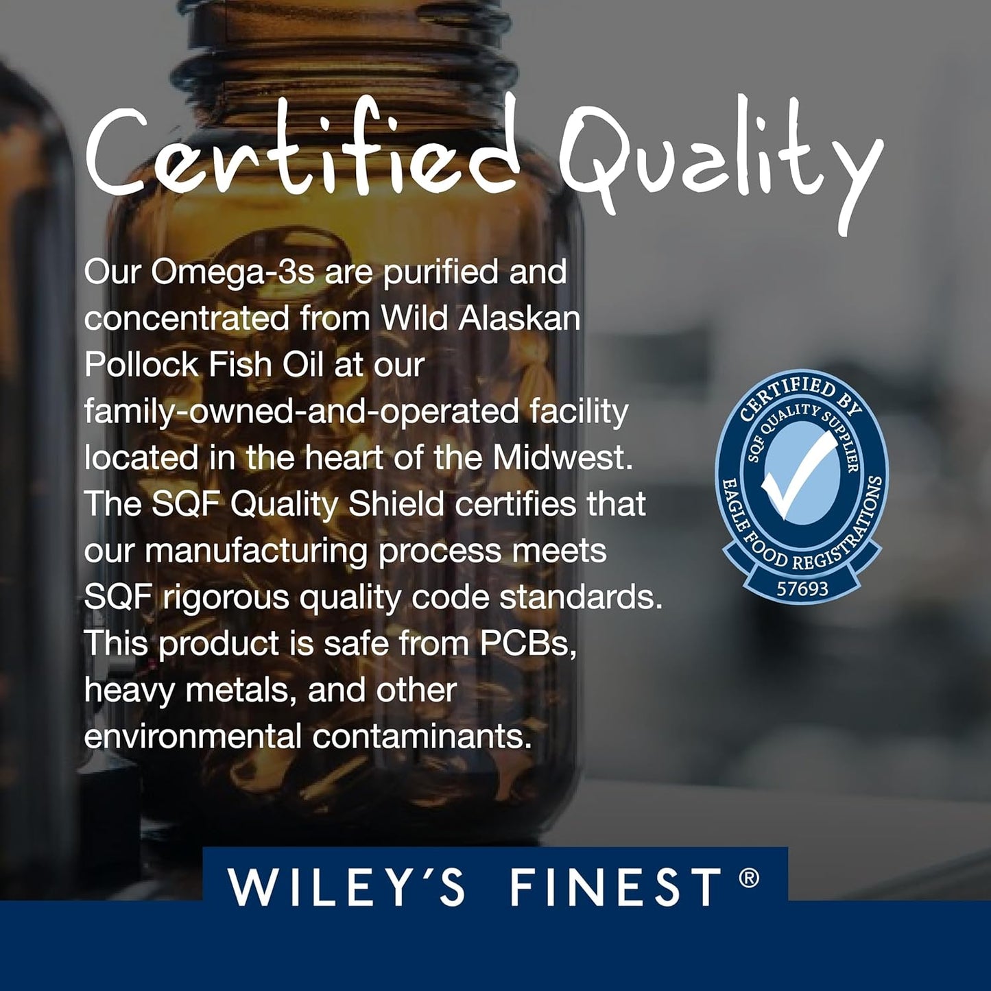 180 Softgels of Wiley's Finest Wild Alaskan Fish Oil Prenatal DHA with 600mg DHA Omega-3s