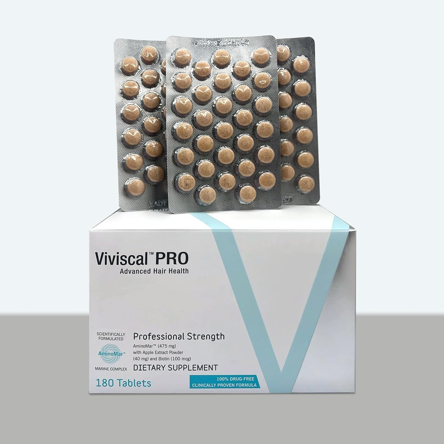 180 Tablets Advanced Hair Growth Support Supplement - Natural Hair Growth Formula for Men & Women