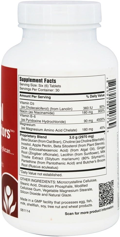 180 Tablets Michael's Health Naturopathic Programs for Cholesterol Metabolism - Improves Circulation - Non-Statin & Red Yeast Rice - 30 Servings