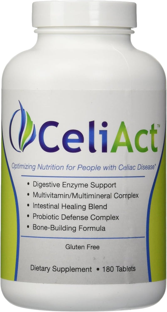 180 Tablets of CeliAct: Essential Support for a Healthy Gluten-Free Diet