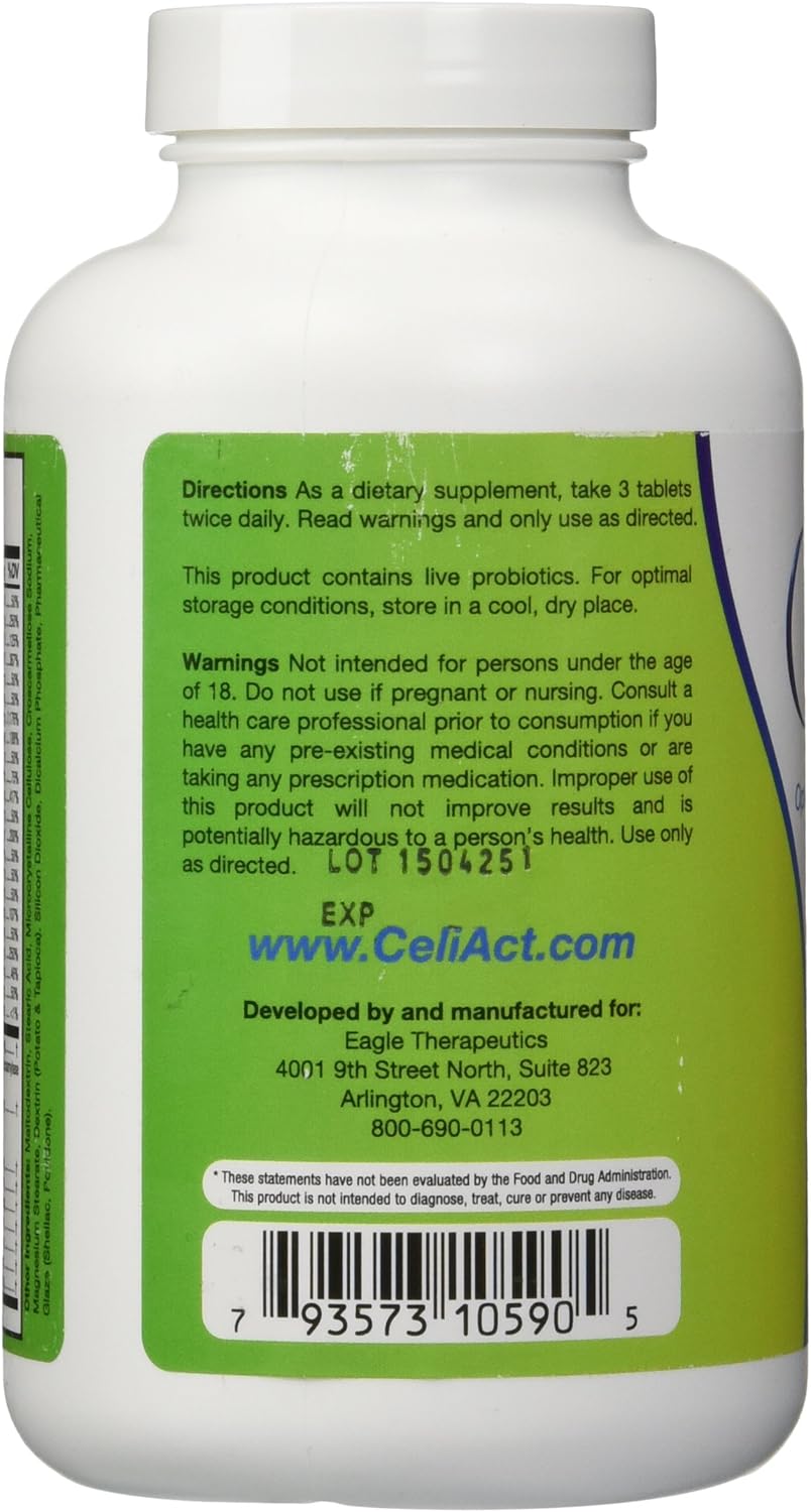 180 Tablets of CeliAct: Essential Support for a Healthy Gluten-Free Diet